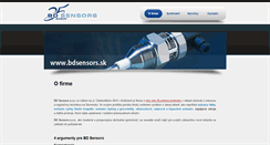 Desktop Screenshot of bdsensors.sk